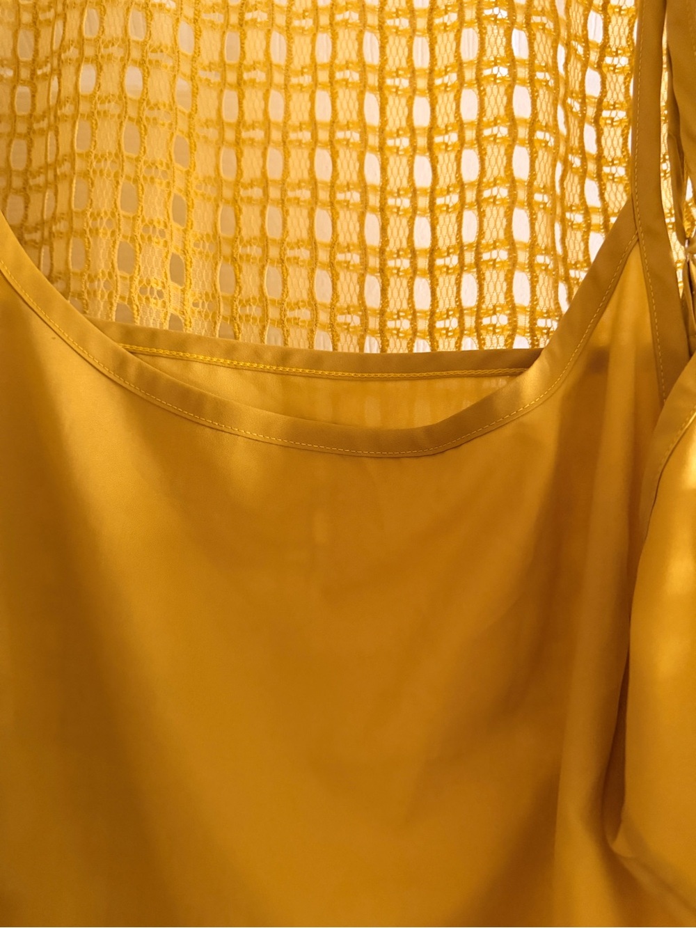 Banana Republic Yellow Crochet Short-Sleeve Blouse - Picture 6 of 6